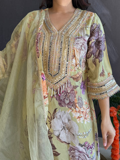 Mirrorwork Pakistani Suit
