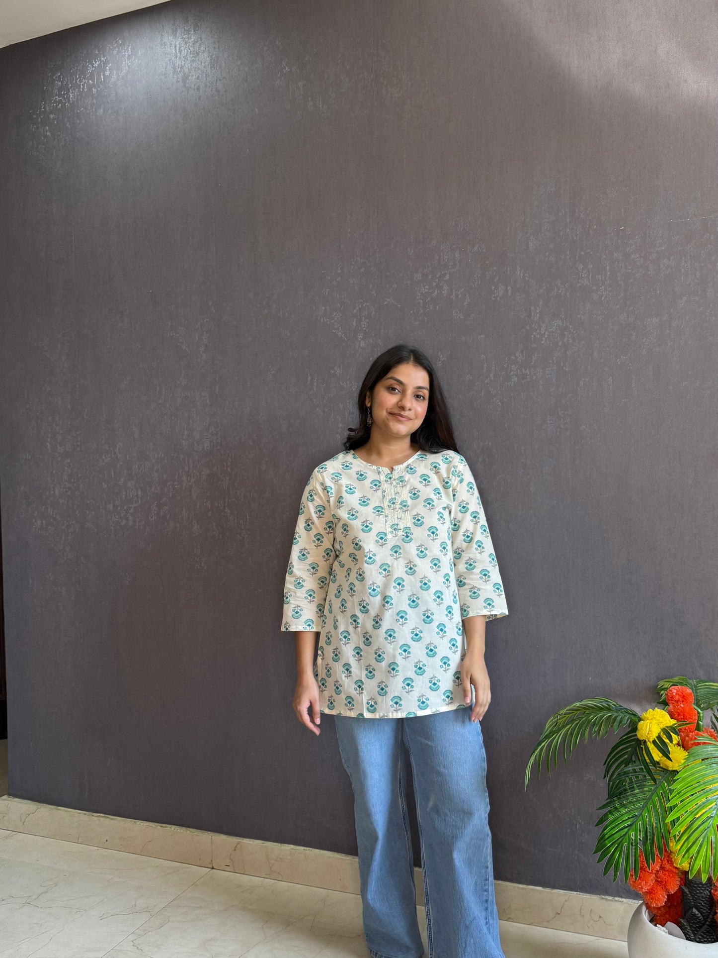 Floral Printed short kurtas