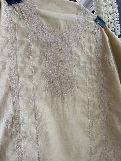 Luxurious Mul chanderi dori sitara suit