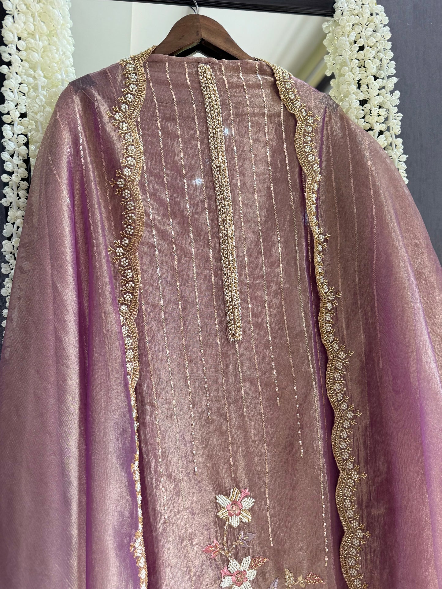 Premium Crush Tissue handwork suit
