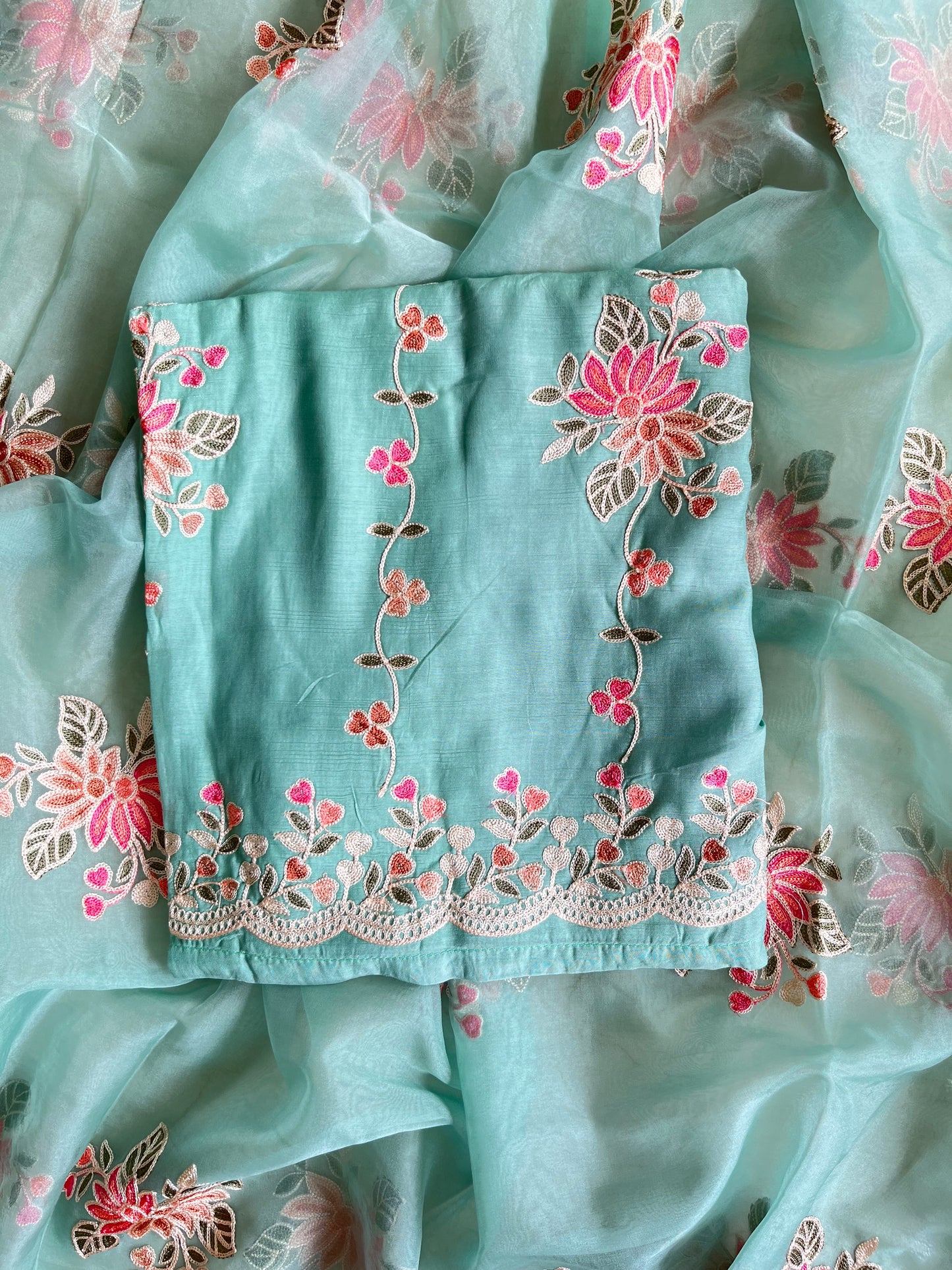 Hearts Aari work suit