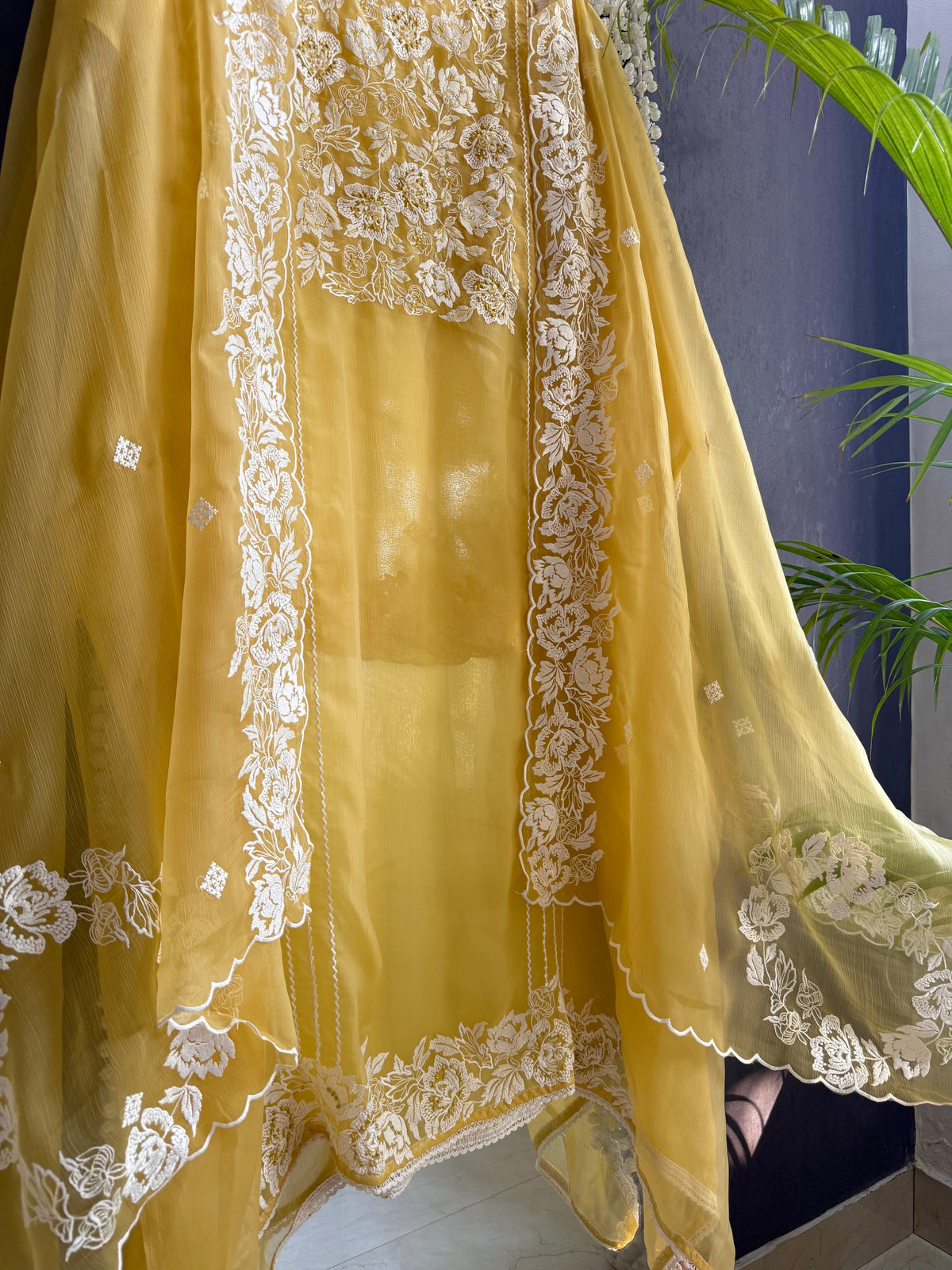 Parsi work florals Handwork suit