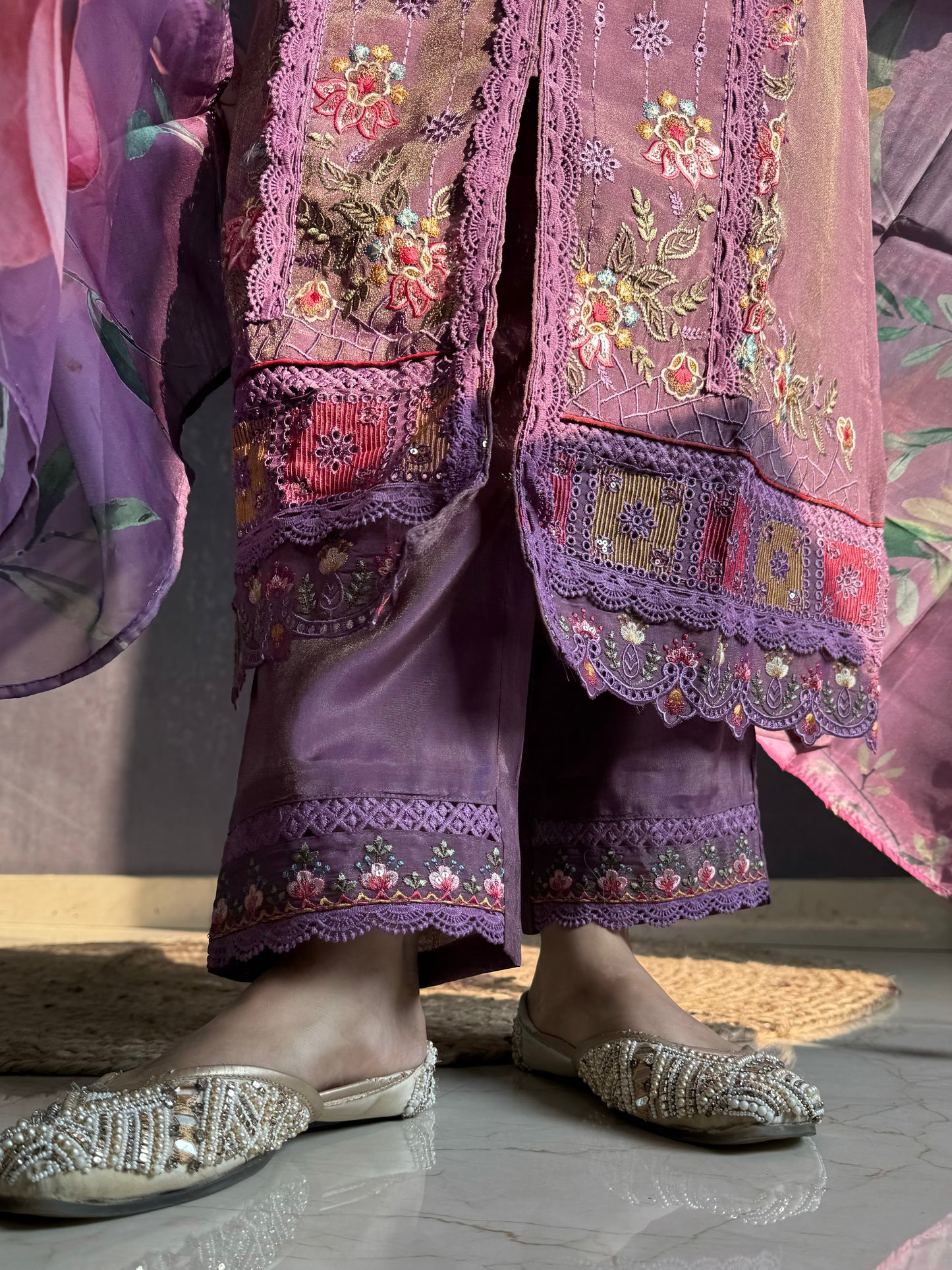Angrakha Pakistani designer suit