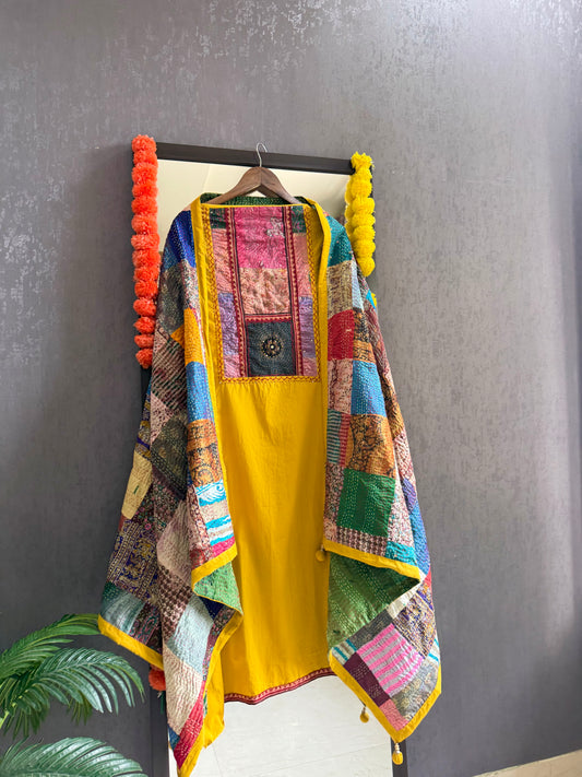 Pure cotton kantha patchwork suits