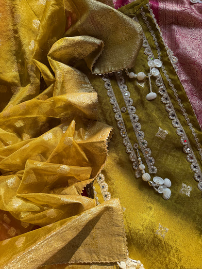 Mirror Benarsi Tissue silk suit