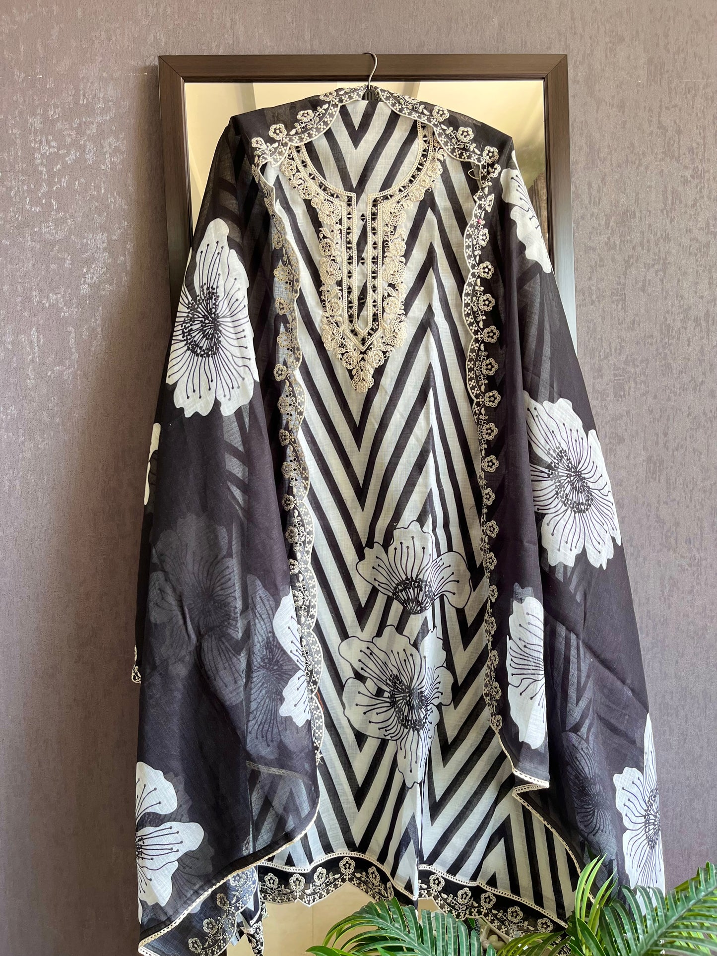 Aari work premium linen suits