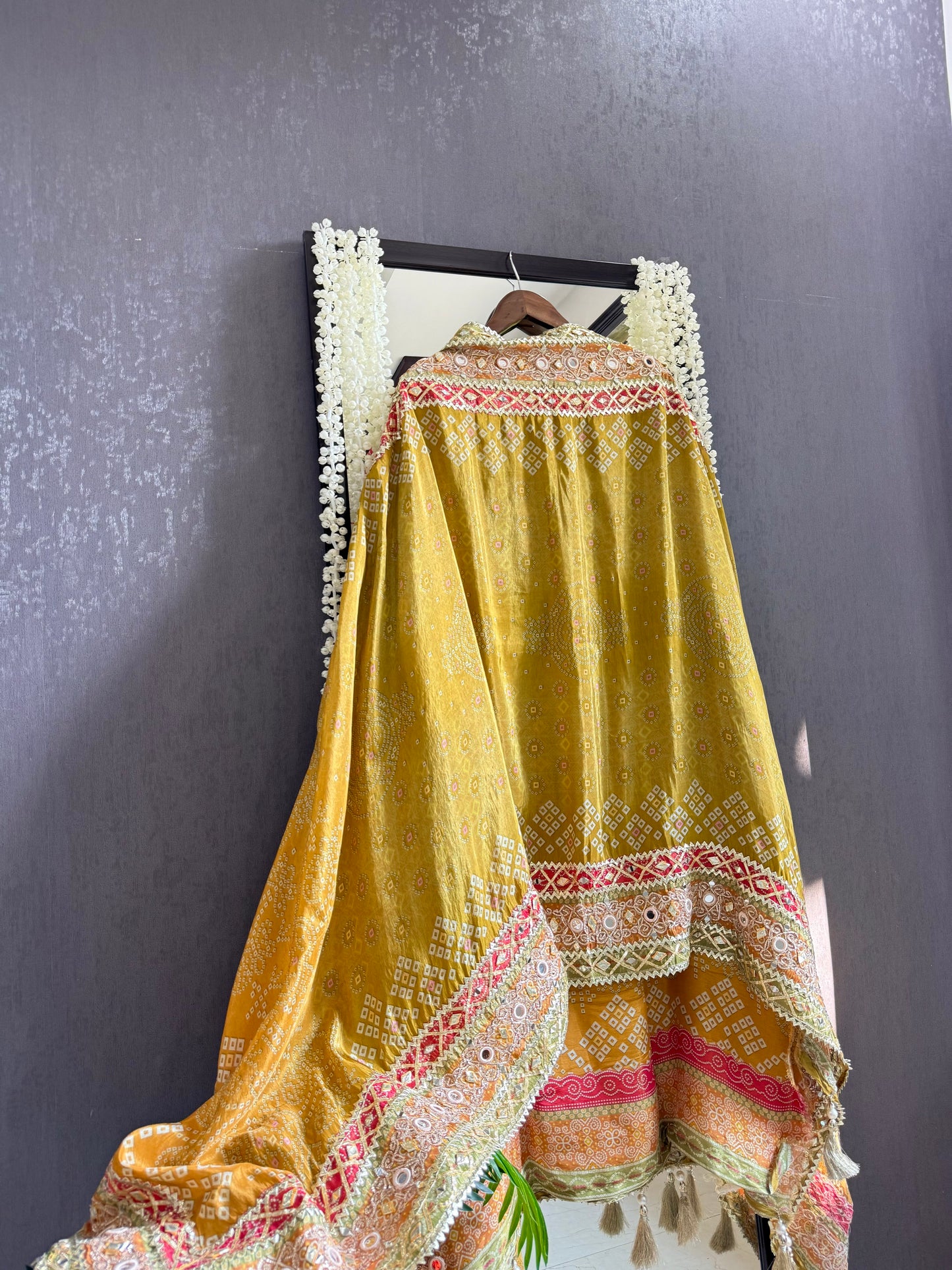 Luxurious bandhani ombré gotapatti suits