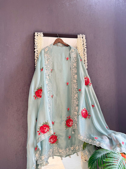 Luxurious Cross stitch suit