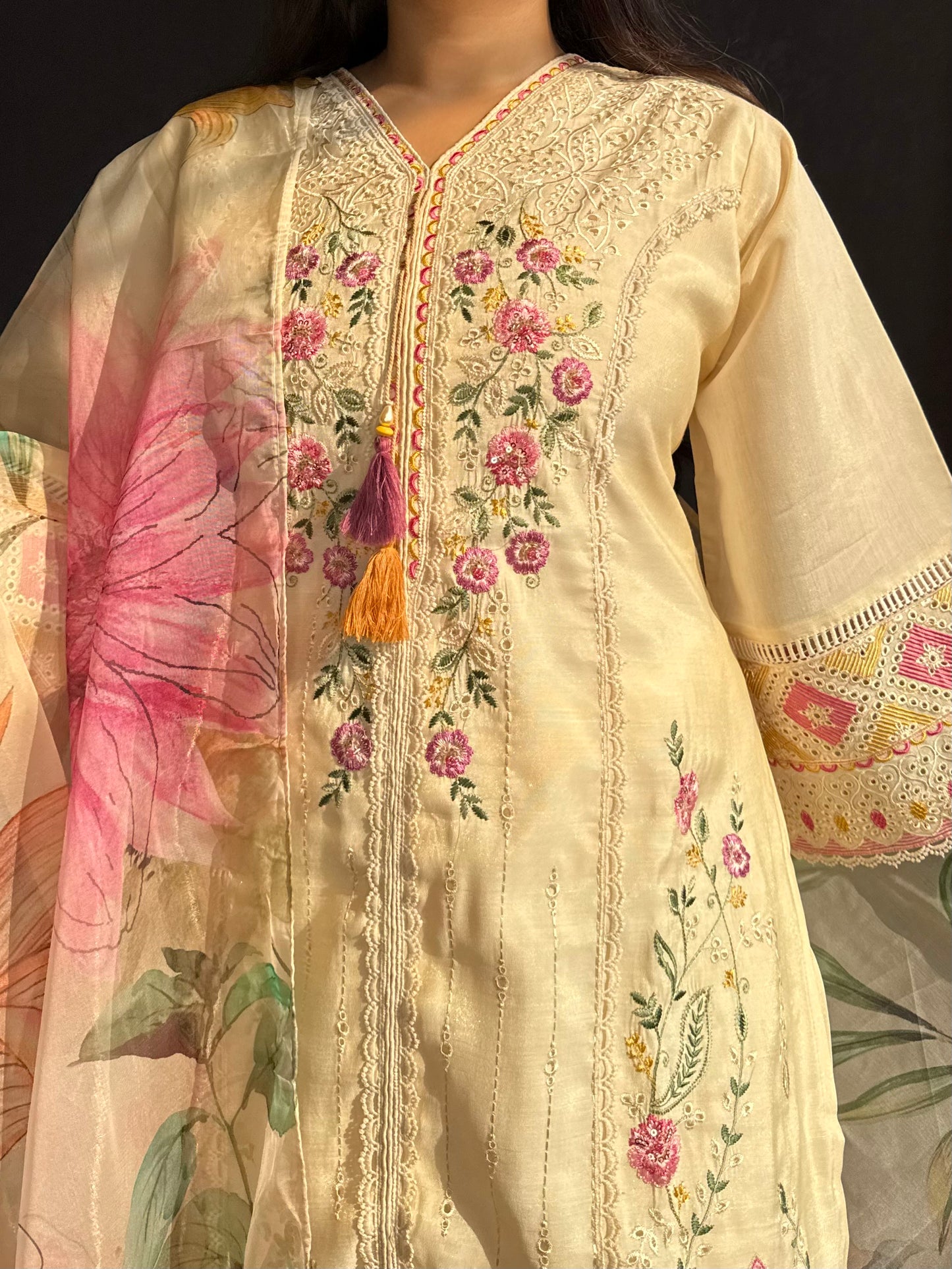 Angrakha Pakistani designer suit