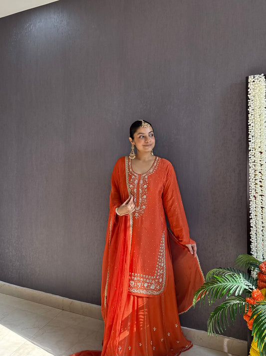 Handwork Lehenga set