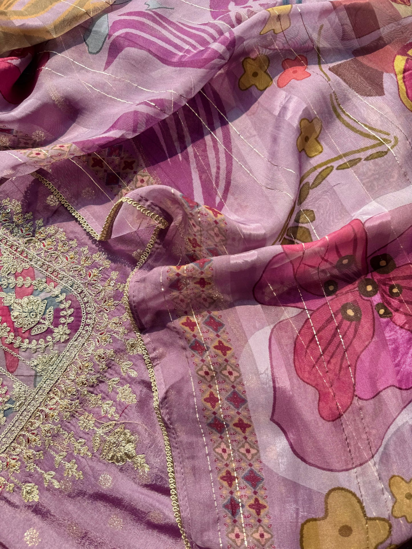 Benarsi aari work suit