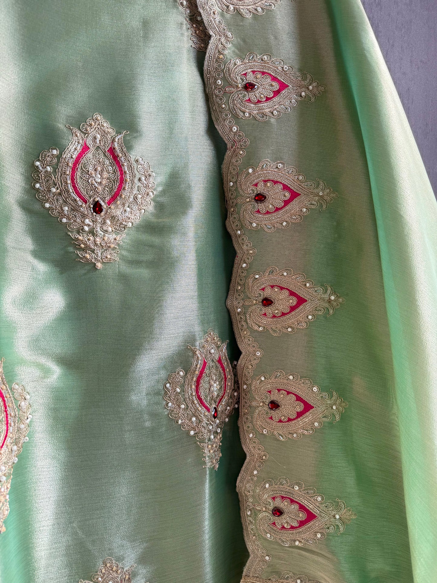 Luxurious bejewelled suit