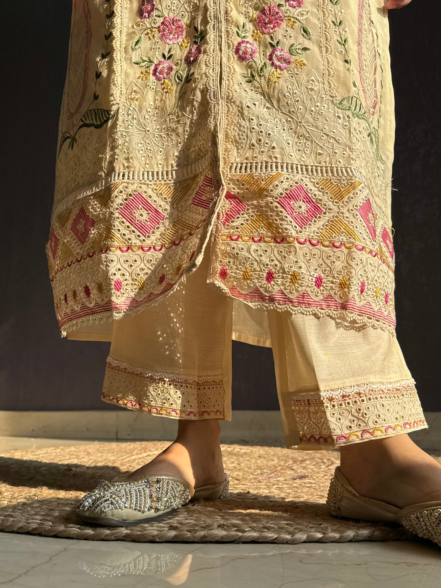 Angrakha Pakistani designer suit