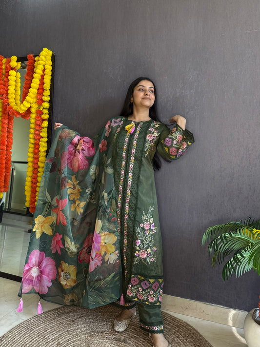Angrakha Pakistani designer suit