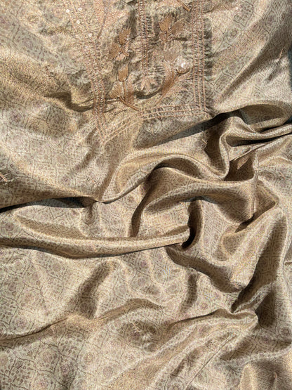Marori aari work jacquard suit
