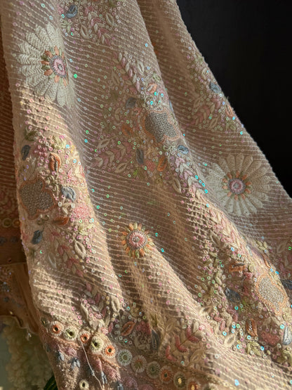 Lucknowi chikankari handwork suit