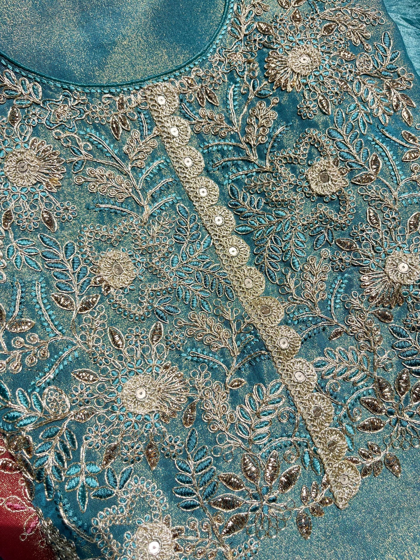 Luxurious Marori aari work suit