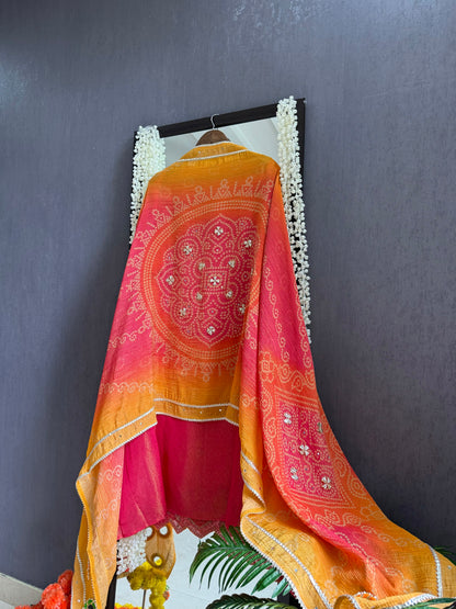 Luxurious Gotapatti Bangles suit