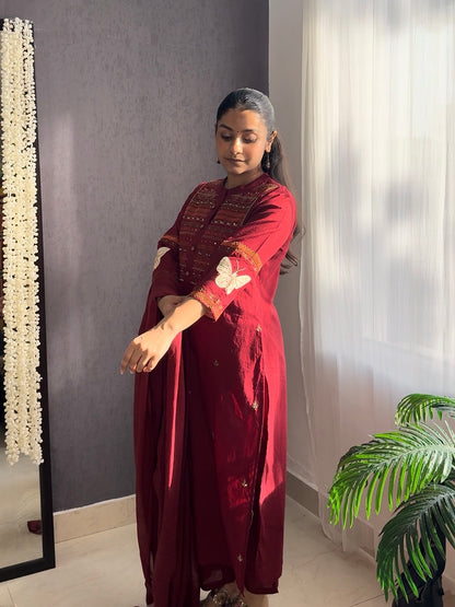 Cotton butterfly suit set