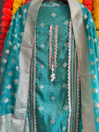 Mirror Benarsi Tissue silk suit