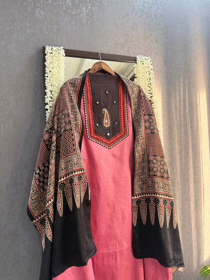 Cotton ajrakh suits