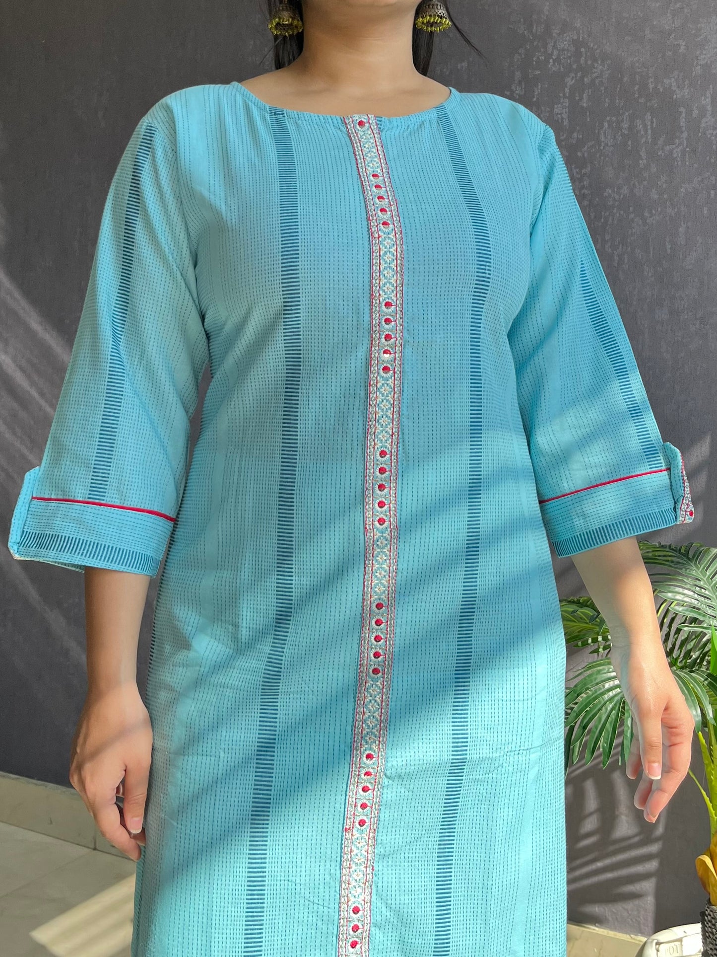 Pure cotton woven kurta
