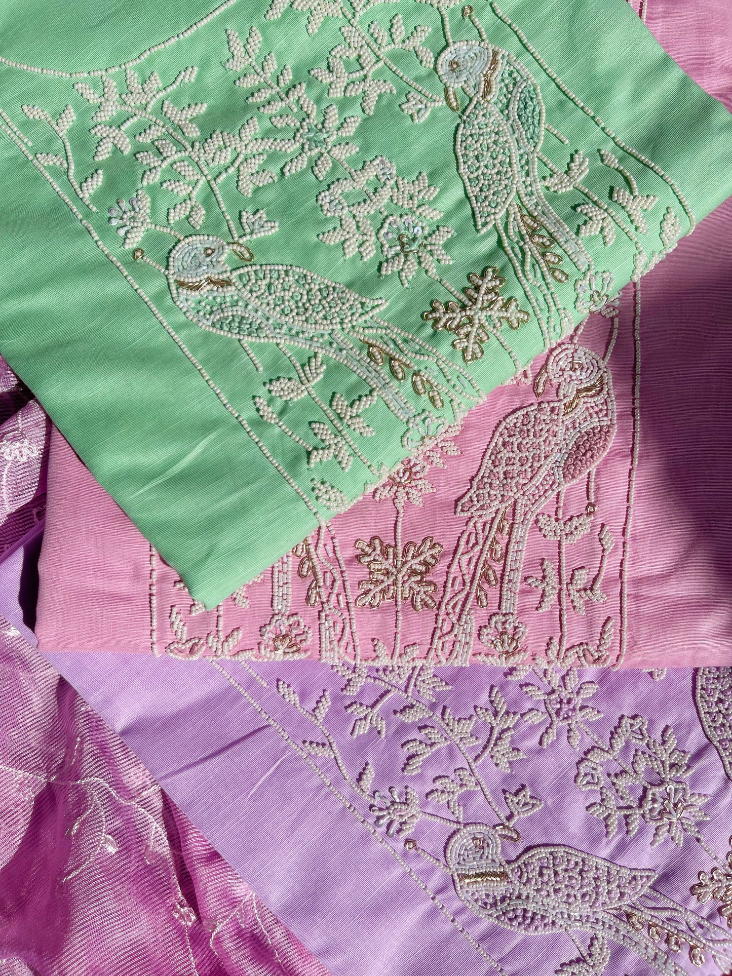 Pearlwork premium cotton suits