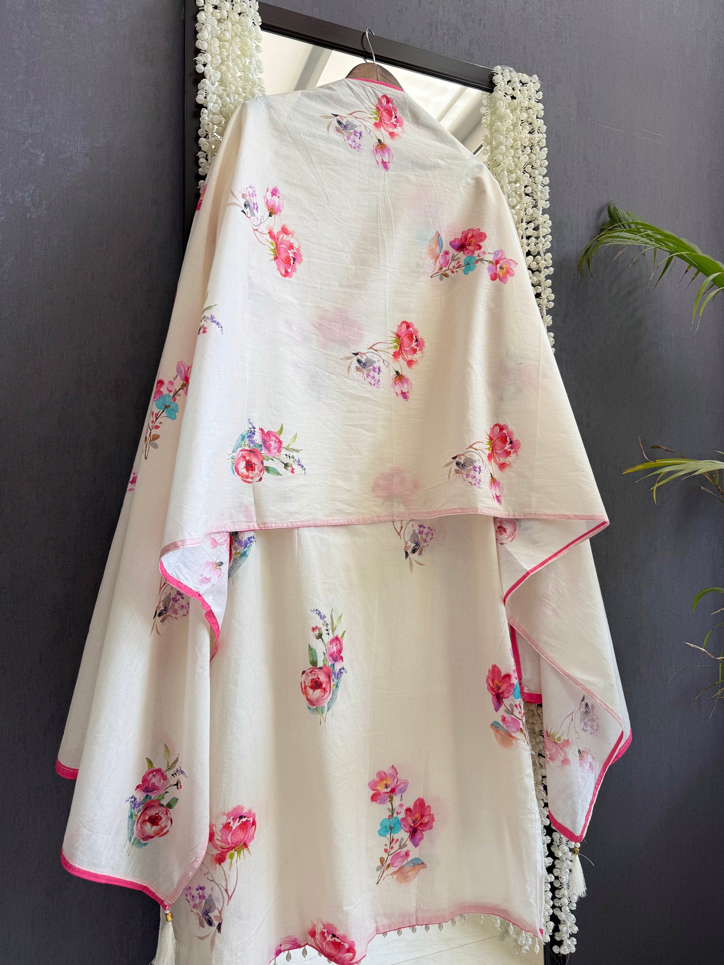 Mulmul cotton floral suit