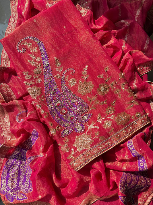 Benarsi zardozi suit