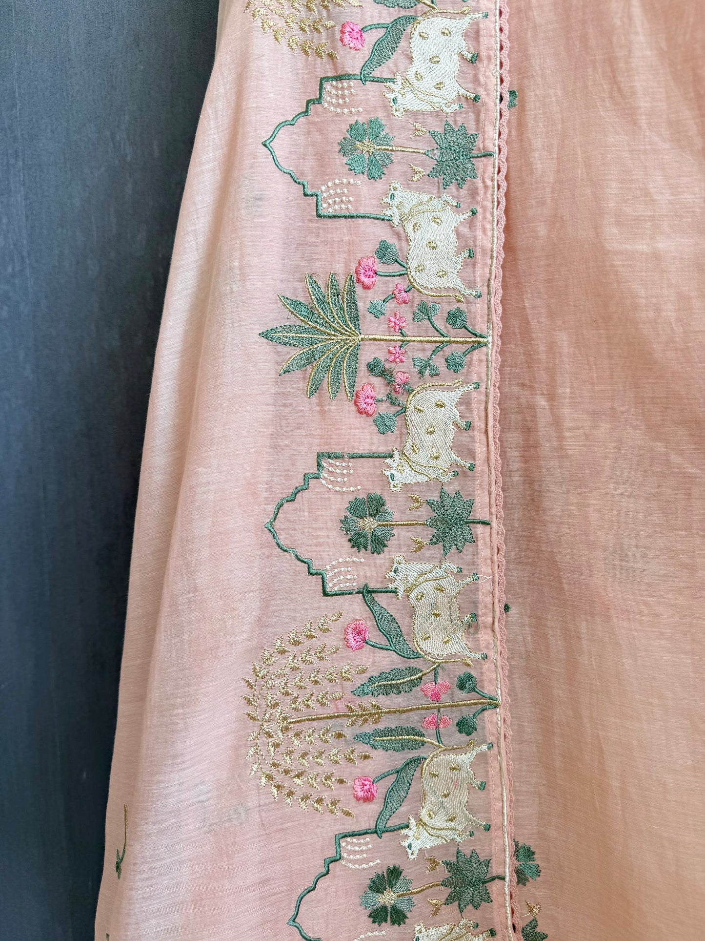 Luxurious Mul chanderi pichwai suit