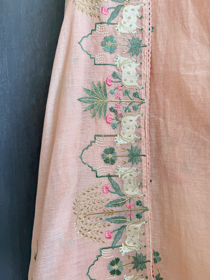 Luxurious Mul chanderi pichwai suit