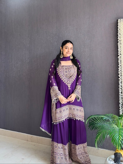 Handwork sharara set